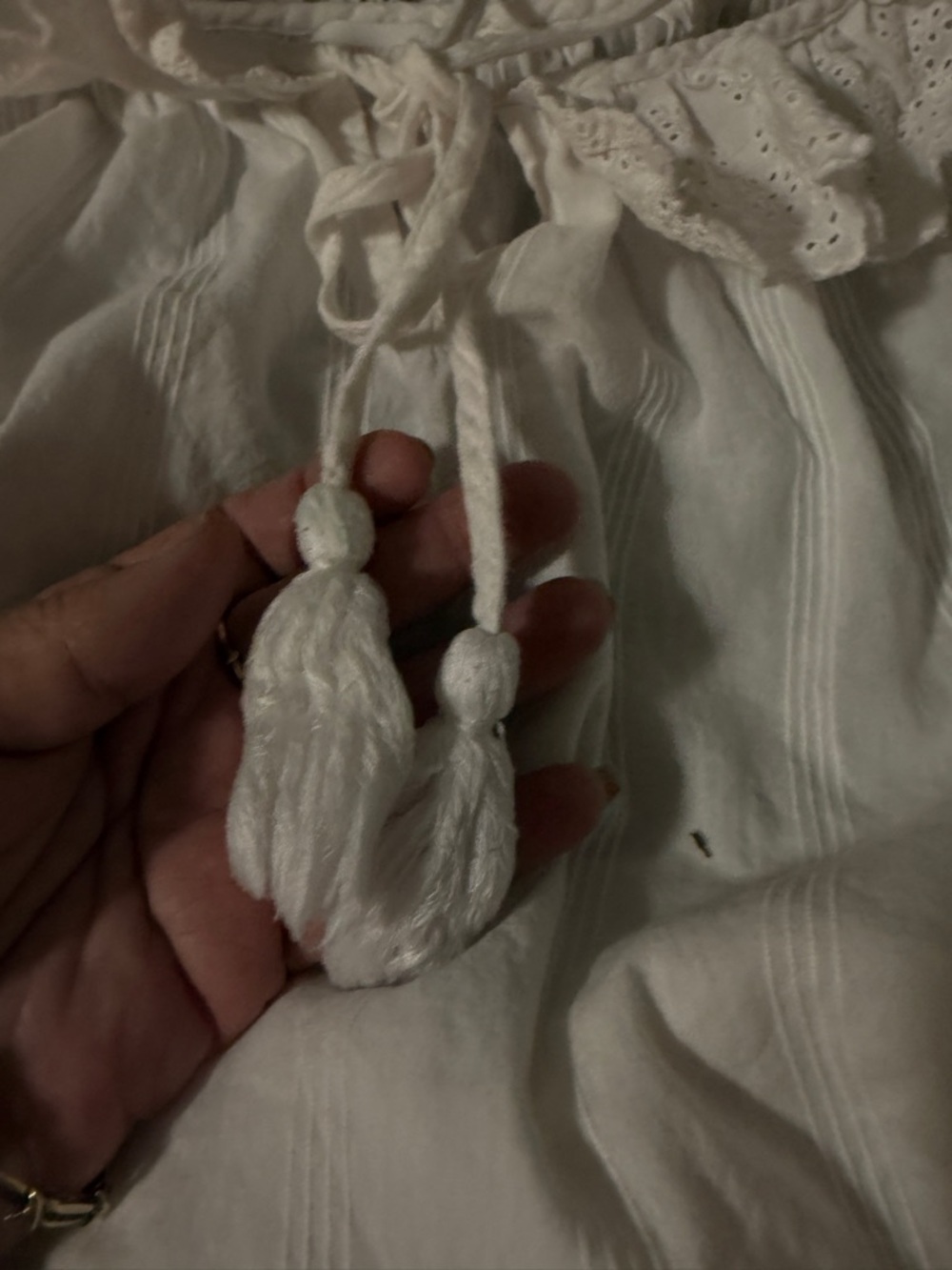 Shabby Chic White Gauzy pjs - Picture 5 of 8